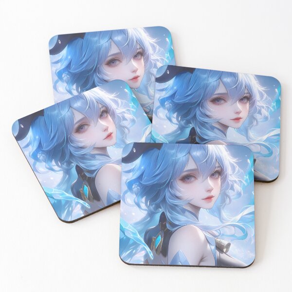 Item preview, Ganyu Genshin Impact Ice Winter Serene Portrait designed and sold by mildaclairmo.