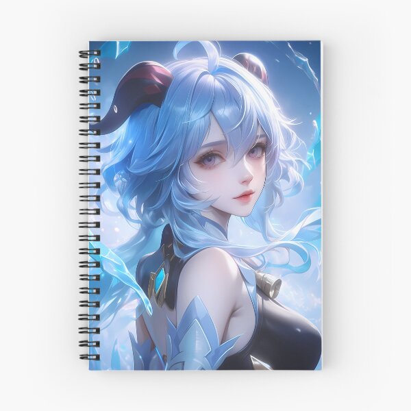 Item preview, Ganyu Genshin Impact Ice Winter Serene Portrait designed and sold by mildaclairmo.