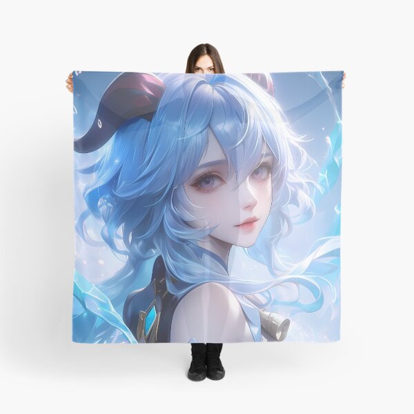 Item preview, Ganyu Genshin Impact Ice Winter Serene Portrait designed and sold by mildaclairmo.