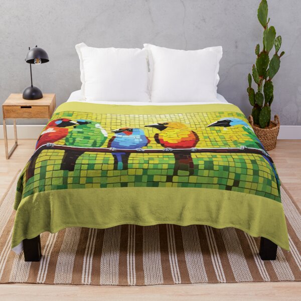 Item preview, mosaic parakeet club designed and sold by designmari.
