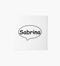 Balloon Name Sabrina Art Board