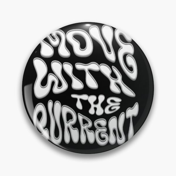 Item preview, Move with the Current - Groovy Wavy Liquid Typography designed and sold by GenZFashion000.