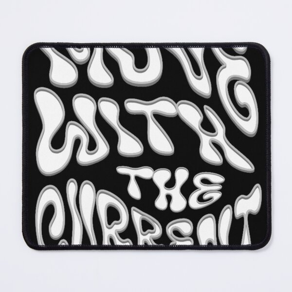 Item preview, Move with the Current - Groovy Wavy Liquid Typography designed and sold by GenZFashion000.