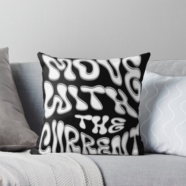 Item preview, Move with the Current - Groovy Wavy Liquid Typography designed and sold by GenZFashion000.