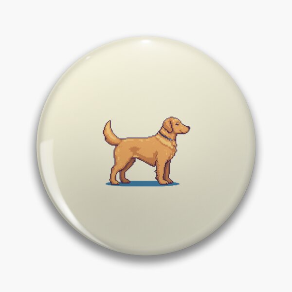 Item preview, Golden Retriever Side Profile – 16-Bit Pixel Dog Retro Design designed and sold by ClosetCrown.