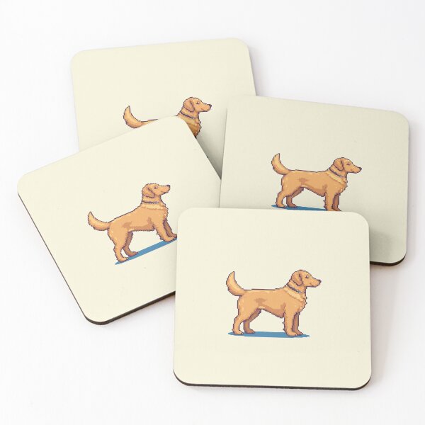 Item preview, Golden Retriever Side Profile – 16-Bit Pixel Dog Retro Design designed and sold by ClosetCrown.