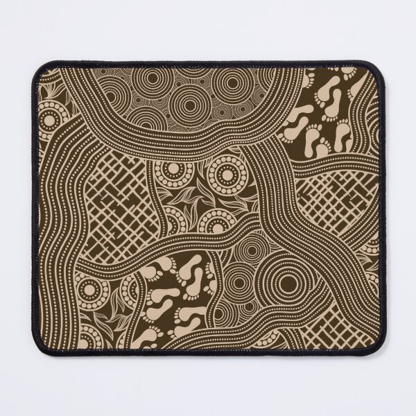 Item preview, Aboriginal Rarrk Pathways Beige designed and sold by AboriginalartVI.