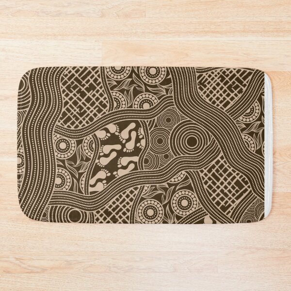 Item preview, Aboriginal Rarrk Pathways Beige designed and sold by AboriginalartVI.