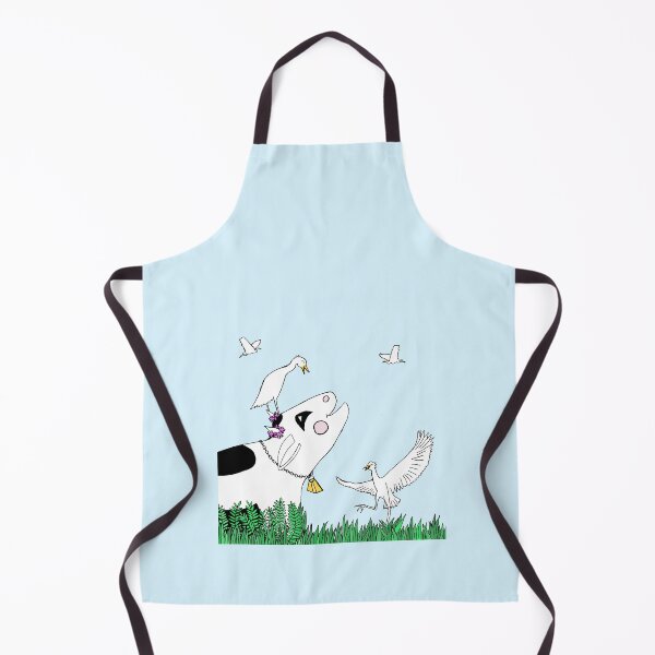 Item preview, Happy Cow Laughing with Bird Friends designed and sold by JoyousArt4u.