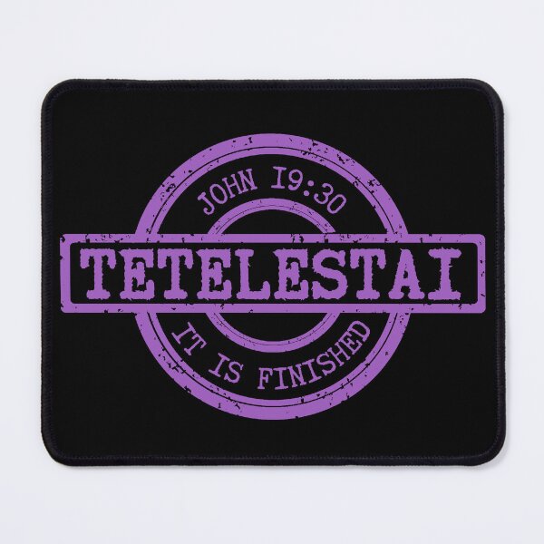 Item preview, Tetelestai – It Is Finished – John 19:30 - Purple Design designed and sold by MoriaStore.