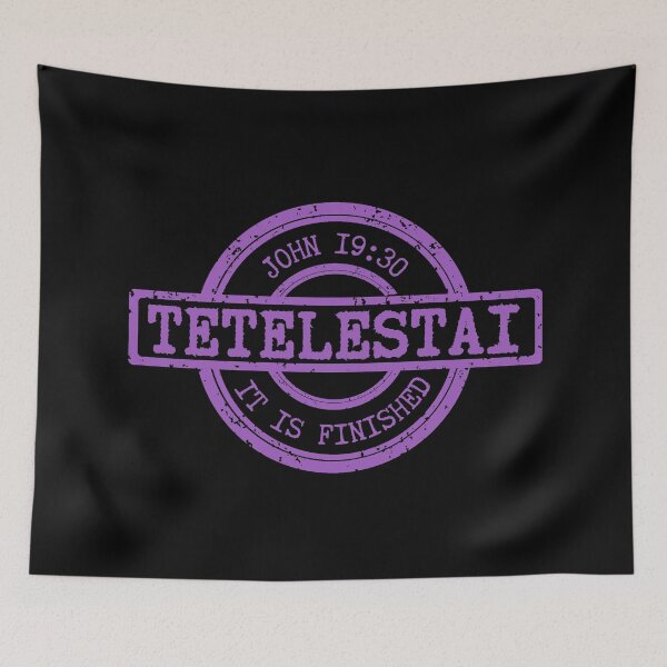 Item preview, Tetelestai – It Is Finished – John 19:30 -  Purple Design designed and sold by MoriaStore.