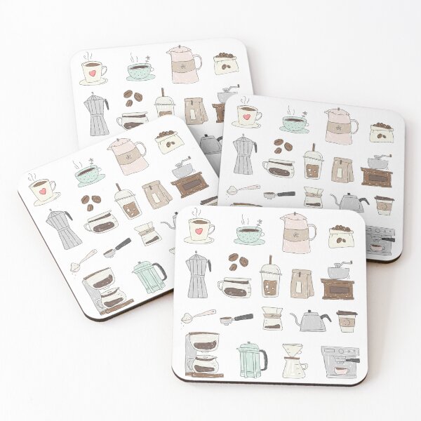 Item preview, Cute Coffee Brewing Tools designed and sold by mcraft studio.