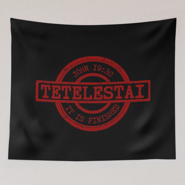 Item preview, Tetelestai – It Is Finished – John 19:30 -  Red Design designed and sold by MoriaStore.