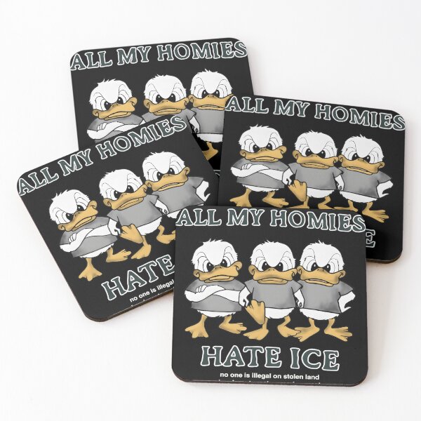 Item preview, All My Homies Hate ICE - Funny Political Immigration Duck Design designed and sold by haitrieuic96.