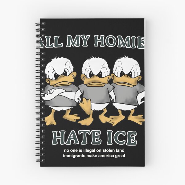 Item preview, All My Homies Hate ICE - Funny Political Immigration Duck Design designed and sold by haitrieuic96.