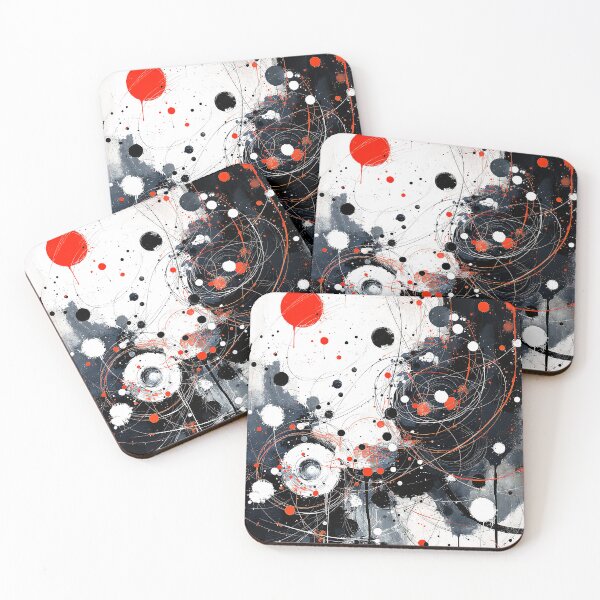 Item preview, Passionate Structured Chaos Black, White, And Red Abstract  designed and sold by DEC02.