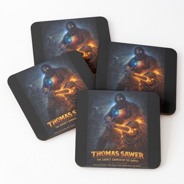 Item preview, Thomas Sawer – The Casket Carver of the Marsh | Horror Poster designed and sold by MACodDesigns.