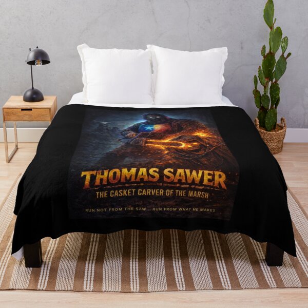 Item preview, Thomas Sawer – The Casket Carver of the Marsh | Horror Poster designed and sold by MACodDesigns.