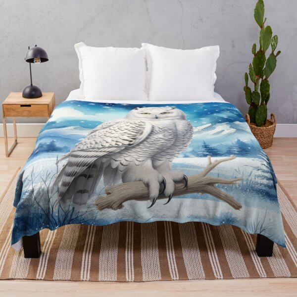 Item preview, Enchanted Snow Owl – Winter Forest Guardian Art designed and sold by MysticOzzy.