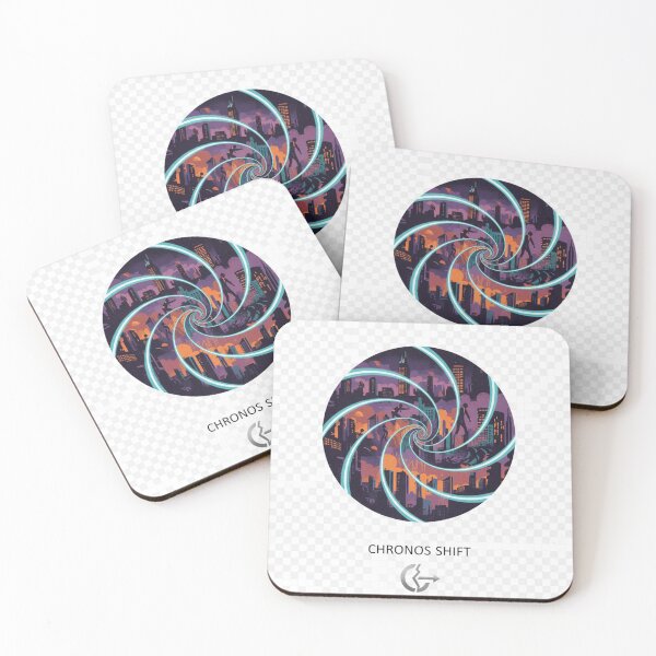 Item preview, Chronos Shift Time Travel Cityscape Sticker | Cyberpunk Temporal Vortex Art designed and sold by mdj96.