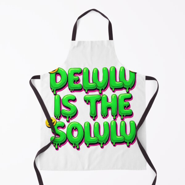 Item preview, Delulu Is The Solulu – Slime Drip Meme Quote with Smiley Accents | Trendy Gen‑Z Aesthetic designed and sold by Nene's design.