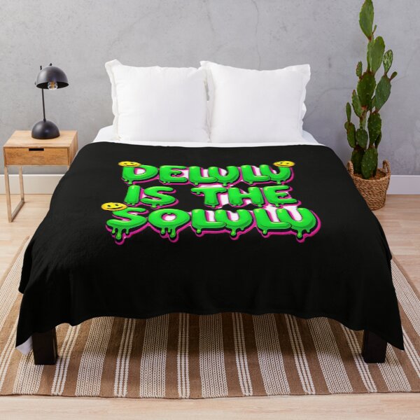 Item preview, Delulu Is The Solulu – Slime Drip Meme Quote with Smiley Accents | Trendy Gen‑Z Aesthetic designed and sold by Nene's design.