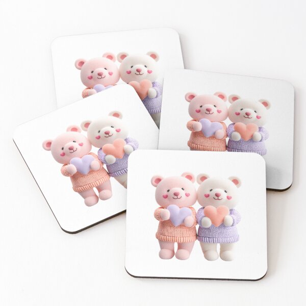 Item preview, Valentine Teddy Bears Soft 3D Plush Adorable Love for Couples designed and sold by BigStar-Cart.