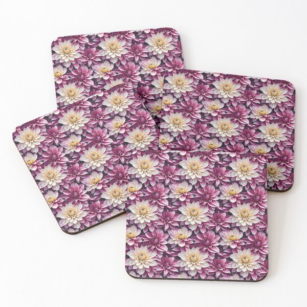 Item preview, Beautiful Dahlia Flowers Pattern – Vibrant Floral Art Design designed and sold by PrithviApparels.
