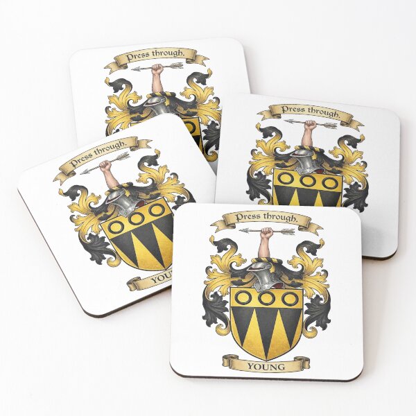 Item preview, The Young Family Coat of Arms designed and sold by BagTown Clans.