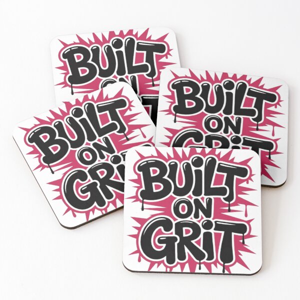 Item preview, Built On Grit – Bold Resilience Typography for Apparel designed and sold by NewUSShop.