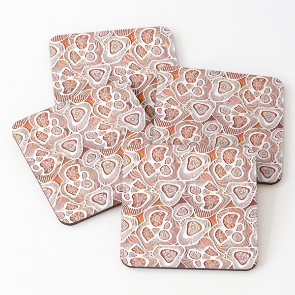 Item preview, Aboriginal Rarrk Meeting Place White designed and sold by AboriginalartVI.