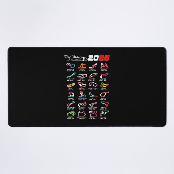 Item preview, 2026 Racing Calendar Tracks & Flags designed and sold by Delleladesign.
