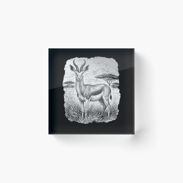 Item preview, South African Springbok White Etching Art. designed and sold by Mr Lee.