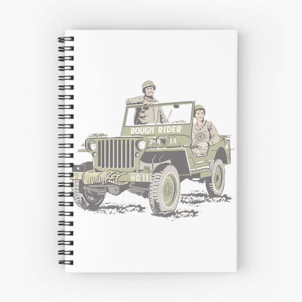 Item preview, Rough Rider Jeep Vintage Military Vehicle Art designed and sold by Delleladesign.