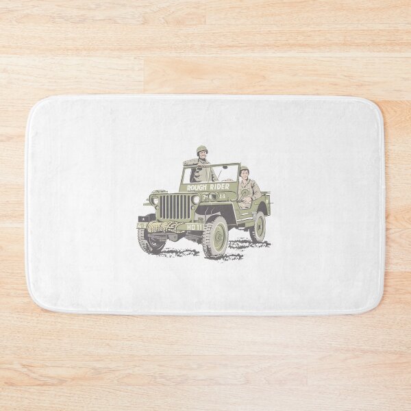 Item preview, Rough Rider Jeep Vintage Military Vehicle Art designed and sold by Delleladesign.