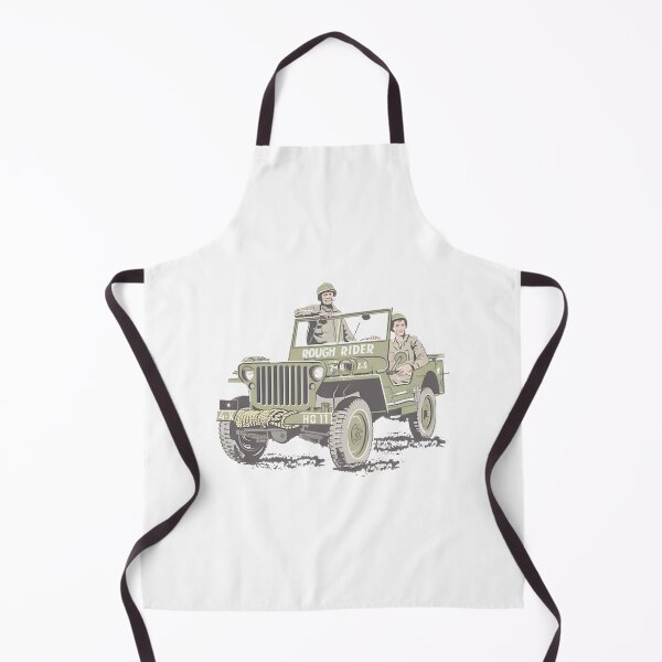 Item preview, Rough Rider Jeep Vintage Military Vehicle Art designed and sold by Delleladesign.