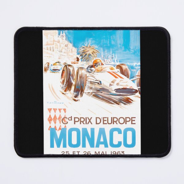 Item preview, Monaco Grand Prix Vintage Racing Art 1963 designed and sold by Delleladesign.