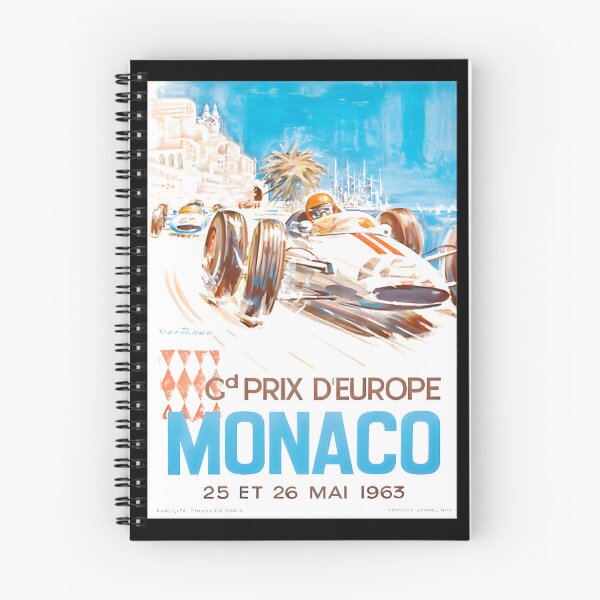 Item preview, Monaco Grand Prix Vintage Racing Art 1963 designed and sold by Delleladesign.