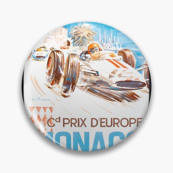 Item preview, Monaco Grand Prix Vintage Racing Art 1963 designed and sold by Delleladesign.