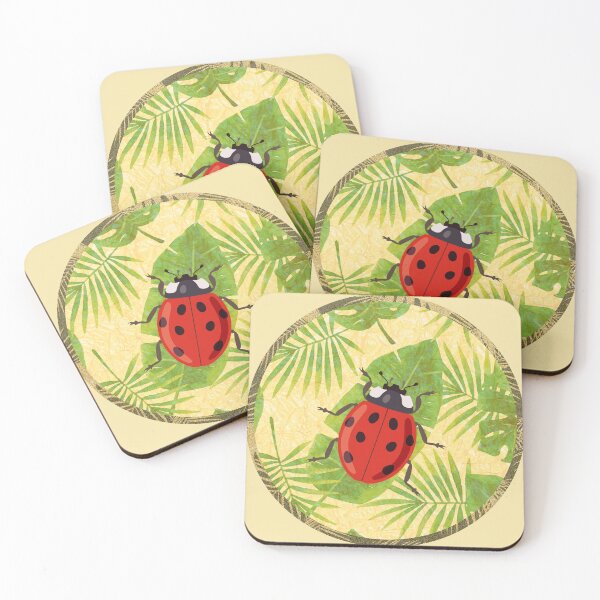 Item preview, Cheerful Ladybug Botanical Garden Scene designed and sold by 3DDesignSpot.