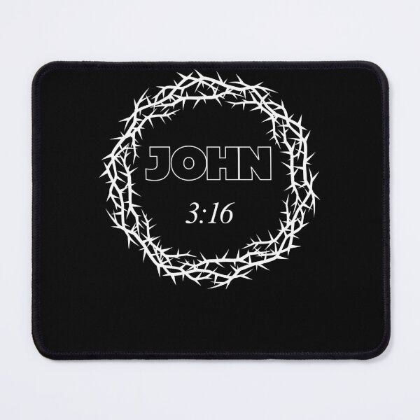 Item preview, John 3:16 Bible Verse - Minimalist Crown of Thorns Christian Art designed and sold by GraceGiggles.