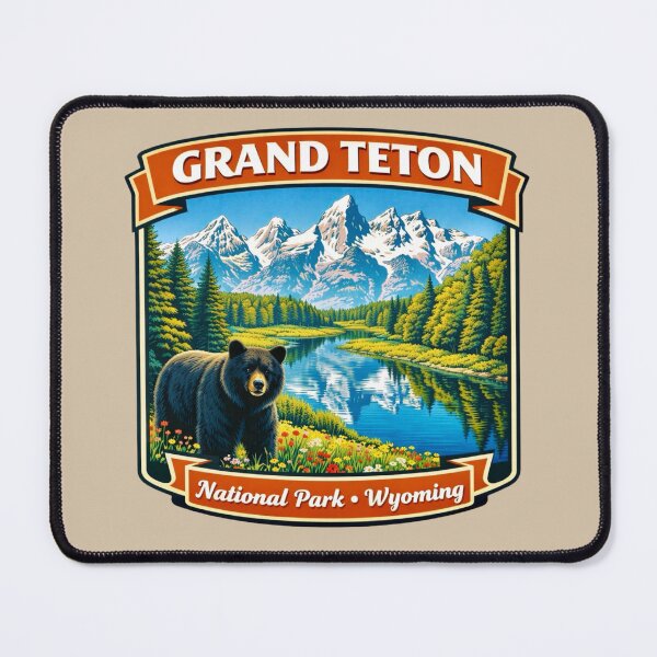 Item preview, Grand Teton National Park, Wyoming - Black Bear designed and sold by Myra365Art.