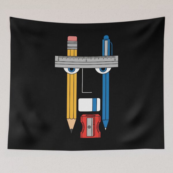 Item preview, The Creative Mind: Abstract Stationery Portrait" designed and sold by LineLoo.