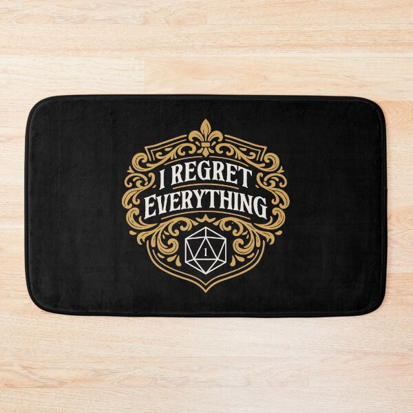 Item preview, Retro I Regret Everything Critical Fail Funny D20 Dice designed and sold by pixeptional.