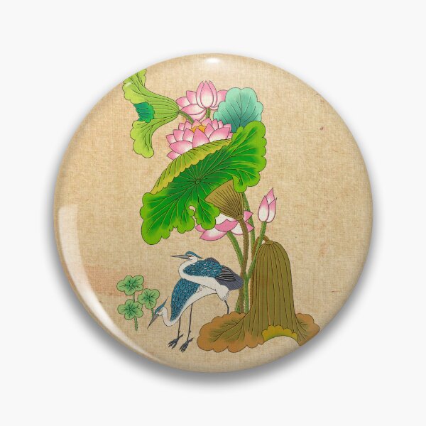 Item preview, Radiant Serenity: White Heron and Pink Lotus  designed and sold by QamarART Paintings.