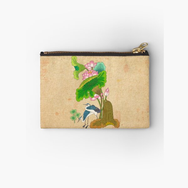 Item preview, Radiant Serenity: White Heron and Pink Lotus  designed and sold by QamarART Paintings.