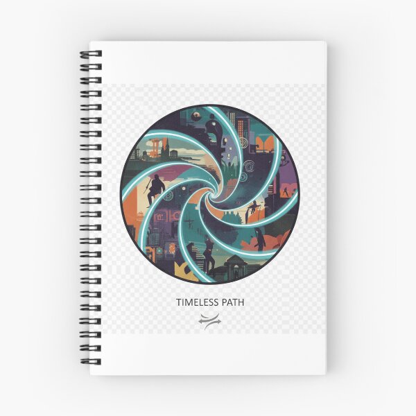 Item preview, Timeless Path Time Travel Spiral Sticker | Cyberpunk Urban Vortex Art designed and sold by mdj96.