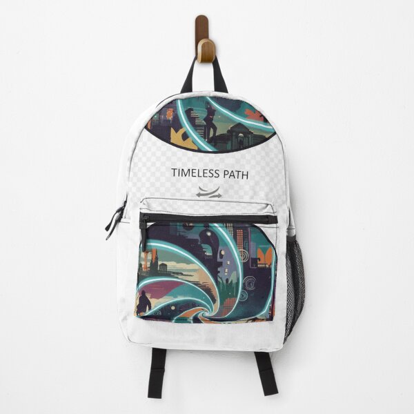 Item preview, Timeless Path Time Travel Spiral Sticker | Cyberpunk Urban Vortex Art designed and sold by mdj96.