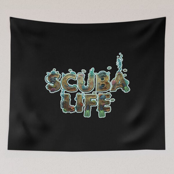 Item preview, SCUBA LIFE scuba diving scuba diver ocean exploration professional or amateur diver protect our seas  designed and sold by Jt41.