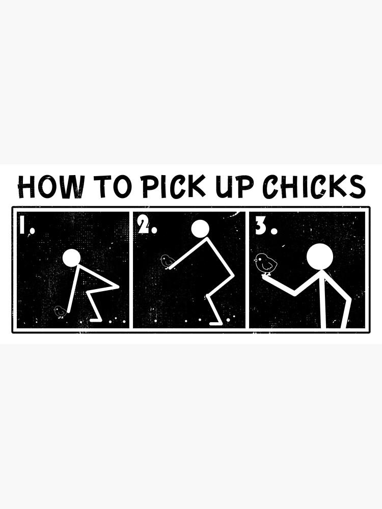 Disover How to Pick Up Chicks Premium Matte Vertical Poster